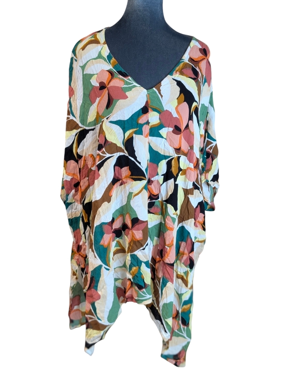 O'Neill Calla Tamra Floral Print Swim Cover Up Size M/L